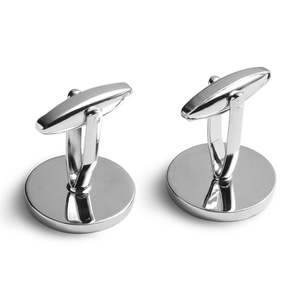 Gemelos de esmalte suave redondos estilo francés para camisa de traje de hombre - Product Image 6