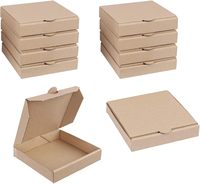Caja de Embalaje Rectangular de Papel Kraft Reciclado Desechable, Apta para Microondas, Biodegradable, Resistente a los Rayos UV, para Comida para Llevar, Picnic, Bento