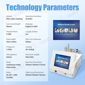 Máquina Profesional de Lipólisis con Láser de Diodo 6 en 1 de 980nm, Láser de Clase 4, Máquina de Terapia Física para la Eliminación de Hongos en las Uñas - Product Image 6