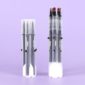 Ensemble de pinceaux de maquillage pour les yeux à couvercle rétractable automatique, fabriqué en Corée, Ice One, utilisation à une main, design hygiénique, pratique pour les voyages - Product Image 1