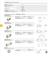 09140061711 HF6B.P-LA Cadre de raccordement en plastique pour 2 modules, montage fixe A-b pour connecteur robuste