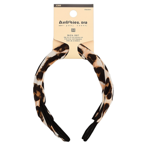 Lullabies Ora – bandeau imprimé léopard pour femmes, bandeau réglable en coton, style japonais et coréen, accessoire de mode décontracté - Product Image 1