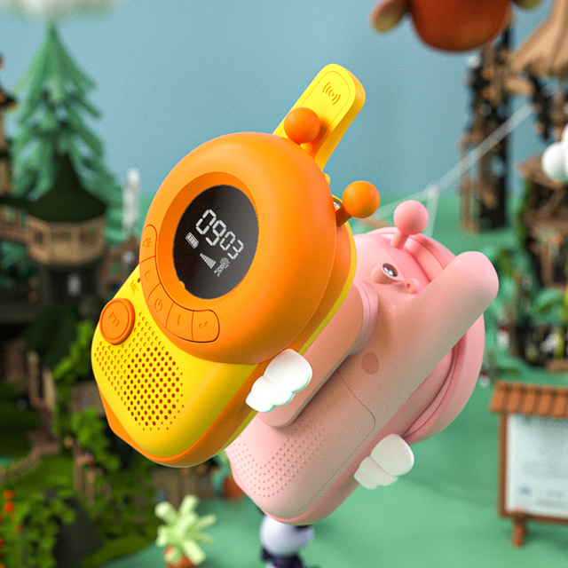 Yuniq OEM Stock K22 Bee Walkie-Talkie Set 22 Channels IP65 Water Resistant 3KM Range for Girls and Kids