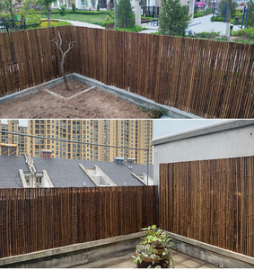 Clôture de jardin en bambou naturel, <span class=keywords><strong>treillis</strong></span> noir, haute qualité, bon marché, extérieur - Product Image 3