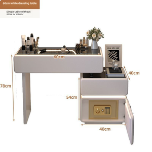 Commode moderne avec coffre-fort, meuble blanc pour <span class=keywords><strong>chambre</strong></span> à coucher, <span class=keywords><strong>bureau</strong></span> avec modes d'éclairage, coiffeuse pour <span class=keywords><strong>chambre</strong></span> à coucher - Product Image 5
