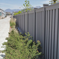 HIMOWAY Panneau de clôture vertical en aluminium de style moderne pour jardin extérieur résidentiel, treillis et portails