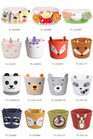 Cesta de almacenamiento de cuerda de algodón de oso bonito, juguetes para Baby Shower, cesta de juego para habitación de niños, organizador de almacenamiento para guardería, accesorios decorativos