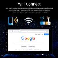 Stereo Mobil Multimedia Universal, Tautan Telepon Wifi Layar Sentuh 1 Din 7 Inci Radio Mobil Android