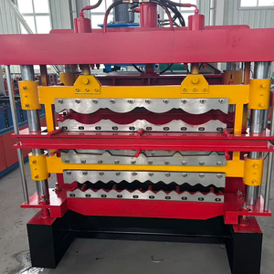 เครื่องขึ้นรูปลอนหลังคาเหล็กเคลือบสังกะสีแบบม้วนสำหรับโครงสร้างเหล็ก - Product Image 4