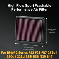 Filter Udara Sport Performa Tinggi Baru 13718507320 untuk BMW Seri 2 F22 F23 F87 218d I 220d I 225d 228i B38 N20 B47
