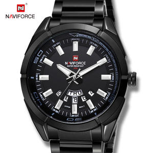 Reloj de Pulsera <span class=keywords><strong>NAVIFORCE</strong></span> <span class=keywords><strong>9038</strong></span> SW de Cuarzo para Hombre, Reloj Deportivo Casual de Lujo, Resistente al Agua, Plateado, Luminoso, Reloj Masculino - Product Image 3