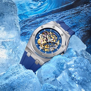 Reloj Automático Onola 3824 de Alta Calidad, Reloj Winner con Esqueleto Mecánico, Resistente al Agua, con Correa de Goma, Reloj de Pulsera Grande para Hombre - Product Image 6