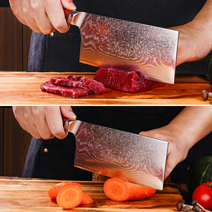 Couteau à viande Damas ultra-affûté, couteau de cuisine japonais pour <span class=keywords><strong>boucher</strong></span>, couteau multifonction pour couper la viande et les légumes - Product Image 3
