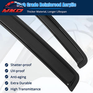 Viseras Acrílicas para Ventanas de Chevy Cobalt Sedan 05-10, Protección Solar y Contra la Lluvia, 4 Piezas - Product Image 3