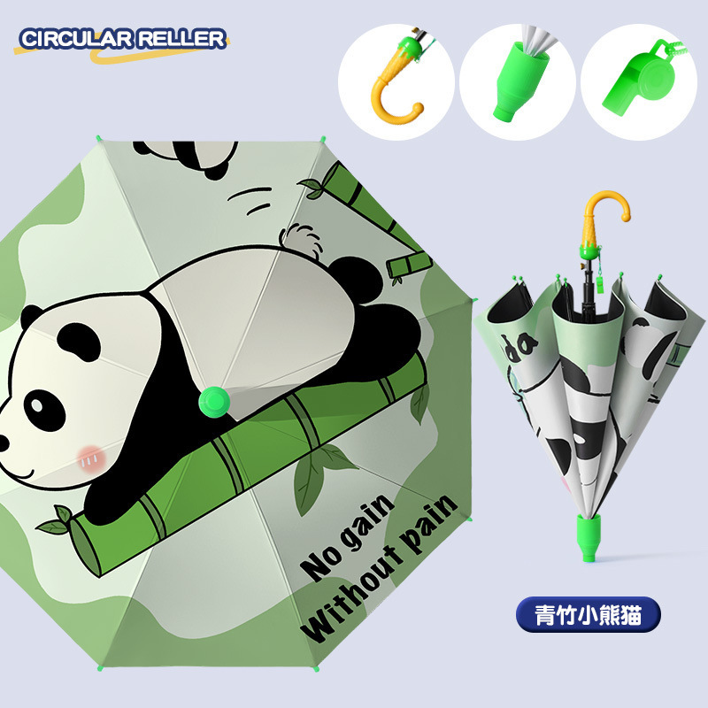 Colle noire - Panda roux en bambou - Avec housse imperméable