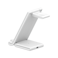 Station de charge sans fil magnétique 3 en 1, chargeur multi-appareils à charge rapide pour la maison et le bureau, design antidérapant