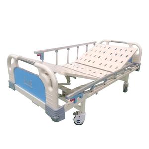 Cama Hospitalaria Manual para Pacientes de Clase Baja XQ2014-A16 de ABS y Acero-Plástico con Doble Función de Reclinación, Color Beige - Product Image 2
