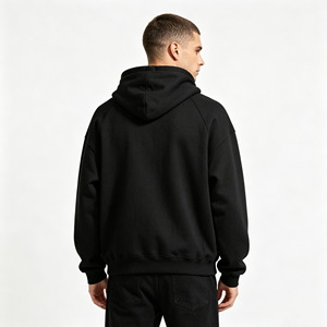 Sweat à capuche personnalisé avec logo, texte gothique, portrait, style streetwear sombre, fournisseur en gros - Product Image 3