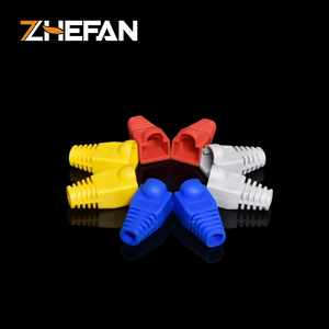 Zhefan Mềm Nhựa <span class=keywords><strong>RJ45</strong></span> Ethernet Mạng Cao Su Khởi Động OD 6.0Mm Cáp Căng thẳng Cứu Trợ Khởi Động Cho Cat5e <span class=keywords><strong>Cat6</strong></span> Nam <span class=keywords><strong>Modular</strong></span> Cắm - Product Image 6