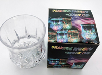200ml LED Light-Up Luminous Plastic Glass Licor Wine Beer Glass para Pub Bar Fiestas Suministros