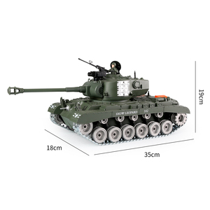 U.s. <span class=keywords><strong>M26</strong></span> <span class=keywords><strong>Pershing</strong></span> Pro โมเดลรถถังควบคุมระยะไกล1:18พร้อมฟังก์ชั่นลูกกระสุนไฟรบและระยะเวลาการเล่น60นาที - Product Image 6