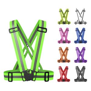 سترة أمان عاكسة عالية الوضوح من خلال تطبيق عاكس Led سترة جديدة واسعة - Product Image 4