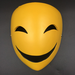 Máscara de Cosplay de Anime Black <span class=keywords><strong>Bullet</strong></span> <span class=keywords><strong>Kagetane</strong></span> Hiruko, mascarilla de cara completa de Burakku Buretto Smile, accesorios para regalo de Halloween - Product Image 1