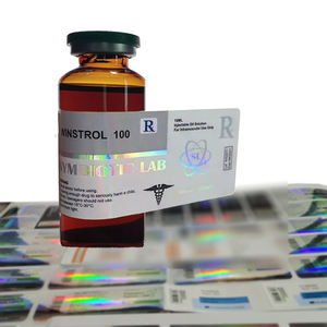 Etiquetas de medicamentos de etiqueta de vial privado MOQ bajo personalizado para etiquetas de embalaje de botellas de viales - Product Image 2