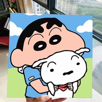 Ensemble de peinture à l'huile pour enfants STAR, paysage de dessin animé, peint à la main, avec impression numérique écologique sur toile - Petite taille