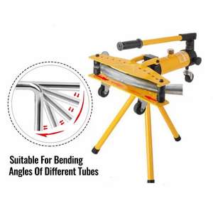Cintreuse hydraulique CNC 21T pour tubes en acier, outil de pliage et de coupe manuel avec kit de 10 matrices, acier inoxydable, acier au carbone SWG-2 - Product Image 6