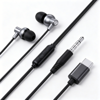 Câble audio Type-C pour écouteurs avec fonctions de contrôle audio (lecture/pause/appel), étanche IPX-4, longueur de cordon 1,2 m, vente en gros