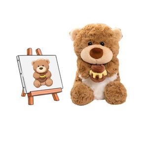 Jouet ours en peluche super doux personnalisé par <span class=keywords><strong>DR</strong></span> Adorable animal en peluche avec fonction pondérée ODM personnalisation PP cadeaux de vacances pour les enfants - Product Image 1