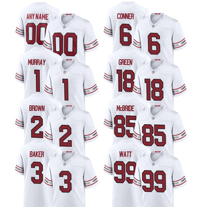 Maillots de football américain personnalisés 2025 Arizona – Uniformes brodés pour jeunes avec logos – Tenues de sport blanches - Product Image 1