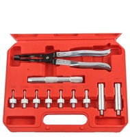 Ensemble d'outils de réparation automobile rouge Kit d'installation de dissolvant de joint de soupape 11 pièces