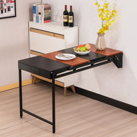 Table murale pliante multifonctionnelle télescopique réglable pour gagner de la place, étagère de rangement pour petits espaces