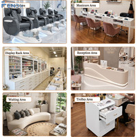 Fauteuil de pédicure électrique de luxe pour salon de manucure, vente en gros