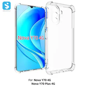 Toptan Anti sonbahar TPU koruyucu kılıf şeffaf telefon kılıfı HUAWEI Nova Y71 6.75 2023 Y70 4 zevk 50 4G