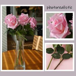 Rosas Artificiales de Tacto Real al por Mayor de Fábrica, Blancas, Rojas, Color Marfil, de Tallo Largo, para el Hogar, Bodas, Día de la Madre, Navidad - Product Image 4