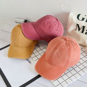 Wholesale Custom Logo 100% Cotton Unstructured Dad Hats Solid Color 3D Embroidery Washed Hats Washed Baseball Caps - Product Image 1