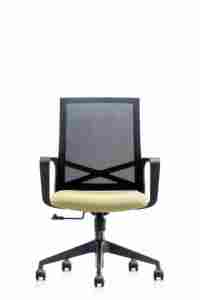 Chaise de bureau pivotante professionnelle confortable pour la maison et le bureau, chaise de luxe moderne en tissu maillé ergonomique à hauteur réglable - Product Image 5