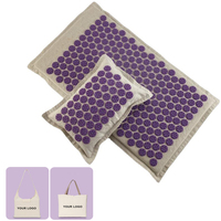 Tapis d'acupression de Massage du dos en Fiber de noix de coco naturelle écologique avec sac