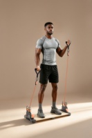 Ensemble de fitness portable pour la maison avec bandes de résistance