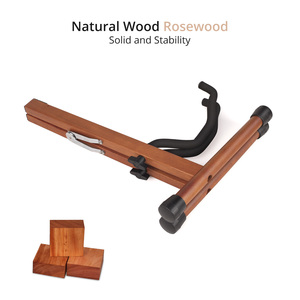Прямая поставка с завода, оптовая продажа, складная деревянная стойка для гитары, стойка для стабильной структуры, стойка для гитары, бас-гитары - Product Image 2