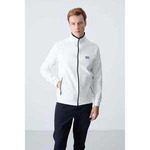 Hugo Ecru - Ensemble de survêtement pour homme bleu marine - 85198 - Blanc cassé/bleu marine - Product Image 2