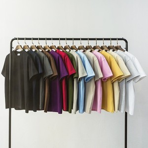 Wholesale Silk Screen Print Custom <b>Tshirt</b> 100% <b>Polyester</b> Premium Oversized Formal 260g Short Sleeve Black White Men's Summer - Product Image 2