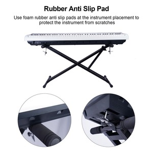 Support de clavier de <span class=keywords><strong>piano</strong></span> électrique GUITTO, cadre en X hydraulique, ressort à <span class=keywords><strong>gaz</strong></span>, support de clavier en X - Product Image 5