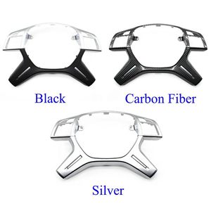 Kit de modification intérieure pour Mercedes-Benz ML W166 GL X166, cadre de garniture de volant en ABS noir, argent, fibre de carbone - Product Image 4