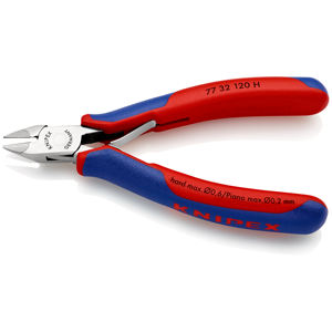 KNIPEX 77 32 120 H Alicates de corte lateral para electrónica con puntas de carburo de tungsteno y mangos multicomponente de 120 mm - Product Image 2