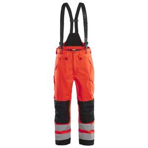 BLAKLADER - 186719775599C52 Hi-Vis Shell <b>trousers</b> Red hi-vis/<b>black</b> - EAN 7330509914427 HI-VIS <b>WORKWEAR</b> - Product Image 1