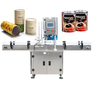 Full Automatic Zip Top Cans Sealer Packing Machine Tin Seamer Pop Top Can Sealing Machine from china